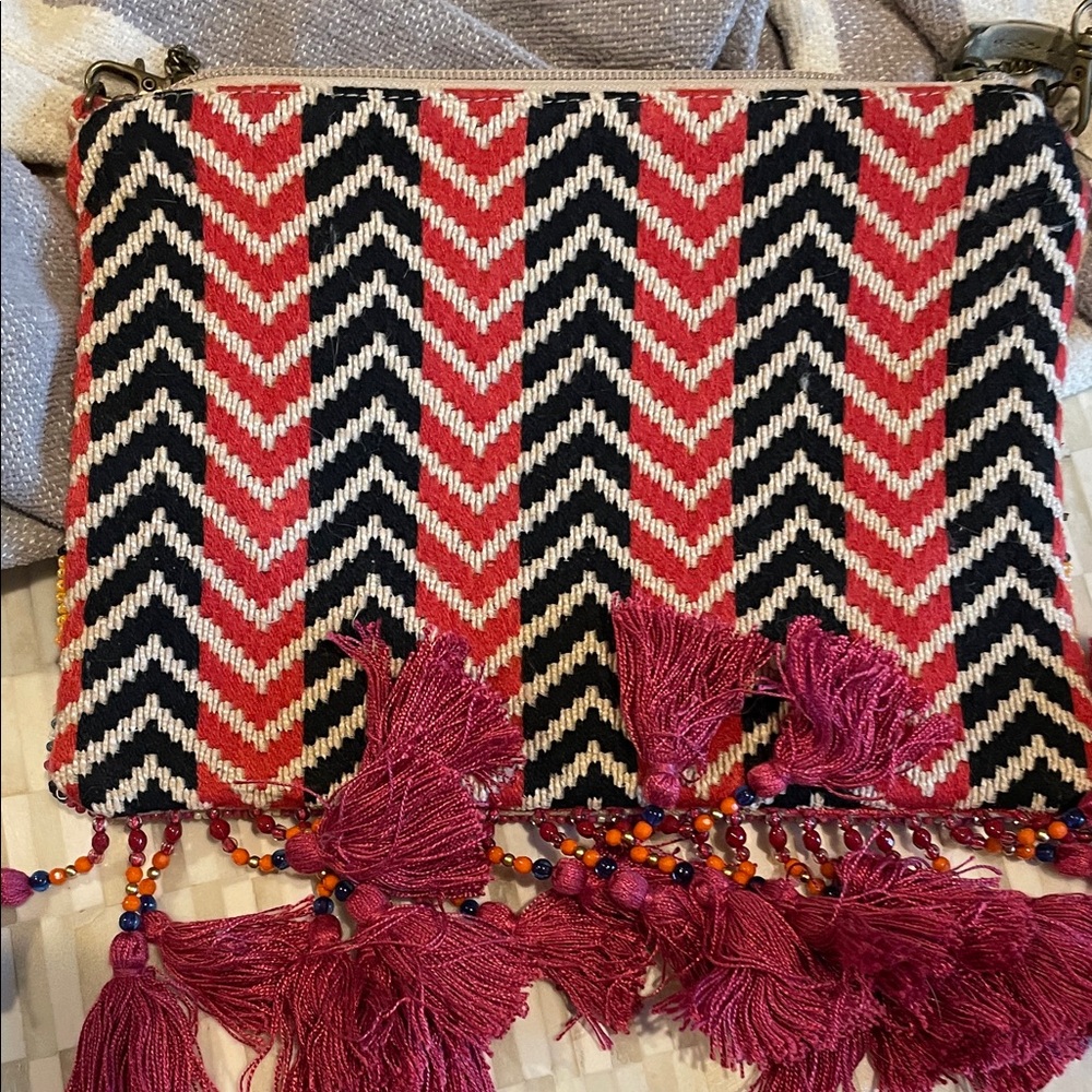 Chicos Bella Canvas Multicolor Patterned Clutch w… - image 7